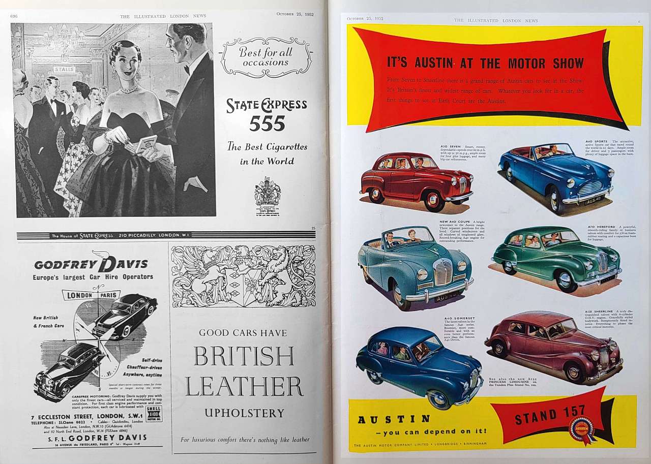 austin cars 1952 motor show